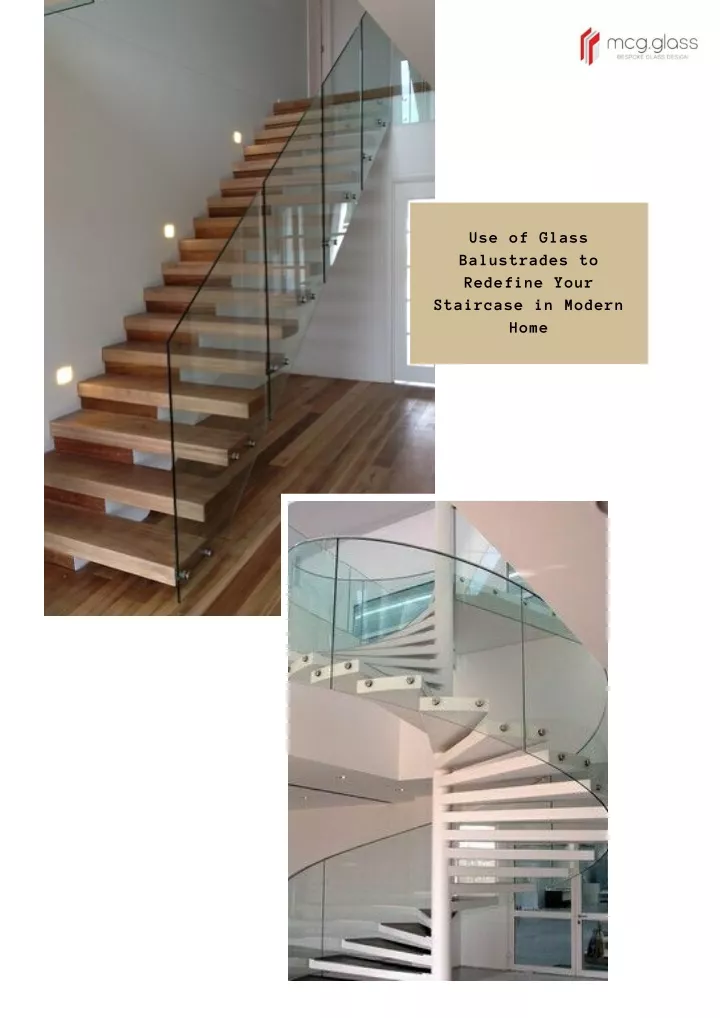 use of glass balustrades to redefine your