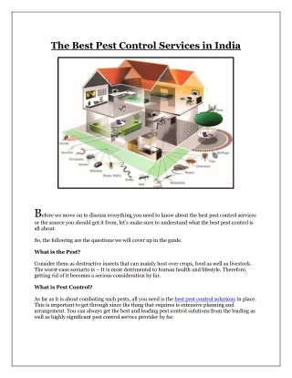 the best pest control services in india