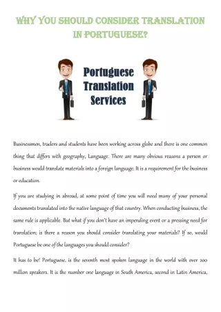 why you should consider translation