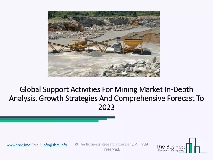 global support activities for mining market