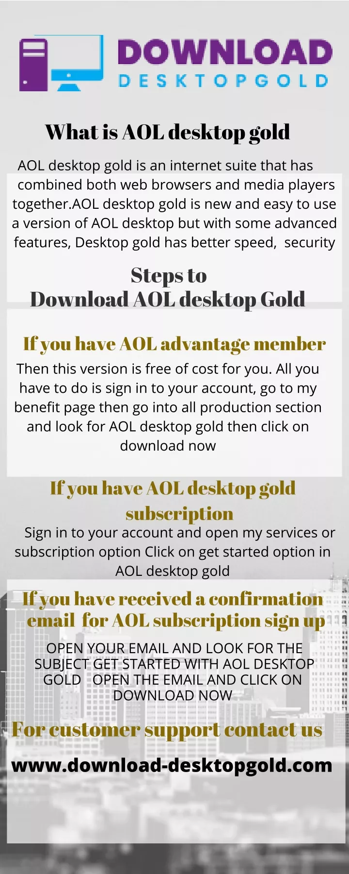 what is aol desktop gold