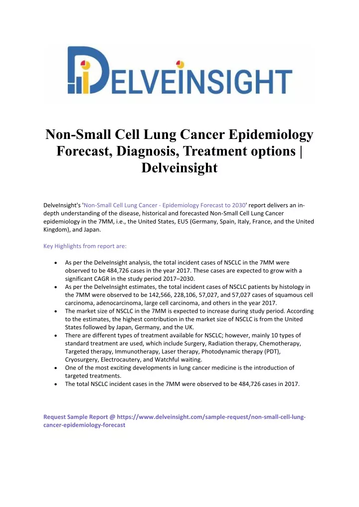 non small cell lung cancer epidemiology forecast