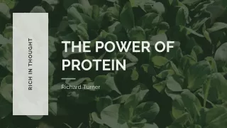 Rich in Thought | Why Protein is Important to Our Body?