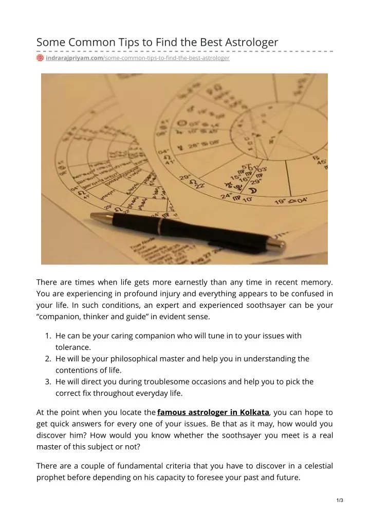 some common tips to find the best astrologer