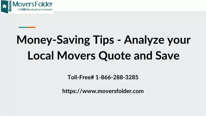 money saving tips analyze your local movers quote and save