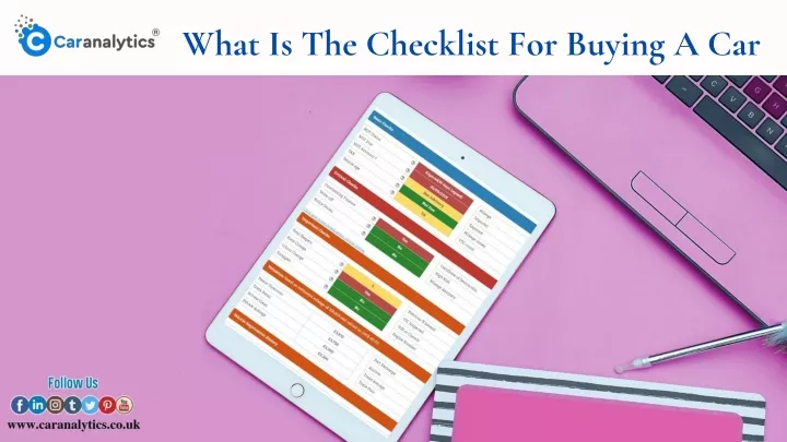 what is the checklist for buying a car