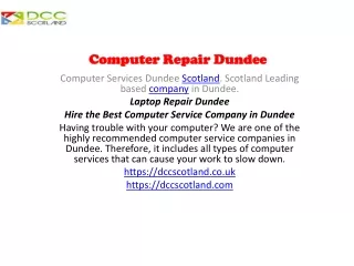 Laptop Repair Dundee