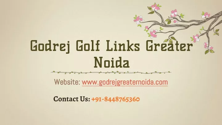 godrej golf links greater noida