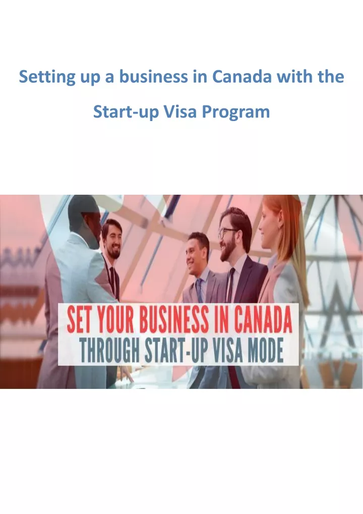 setting up a business in canada with the start