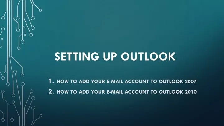 setting up outlook