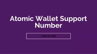 Atomic Wallet Support Phone Number【✇1(856) 254-3098✇】