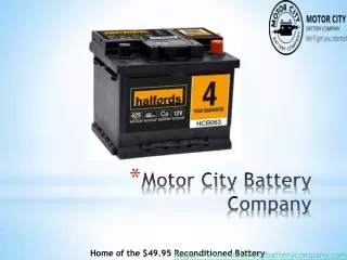 Motorcycle Batteries in Southgate | Motor City Battery Company