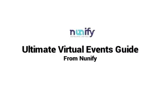 Ultimate Virtual Events Guide | Nunify