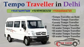 tempo traveller in delhi