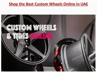 shop the best custom wheels online in uae