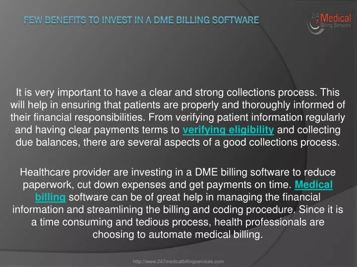 few benefits to invest in a dme billing software