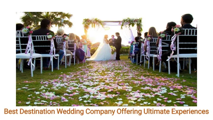 best destination wedding company offering