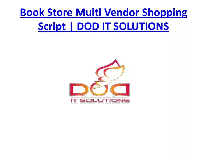 book store multi vendor shopping script dod it solutions