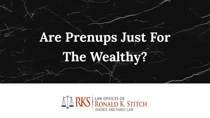 are prenups just for the wealthy