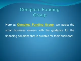 Complete Funding Group