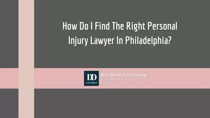 how do i find the right personal injury lawyer