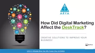 How Did Digital Marketing Affect the DeskTrack?