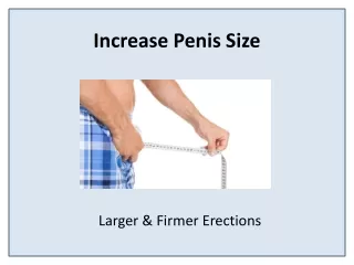 increase penis size
