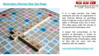 Bankruptcy Attorney Near San Diego