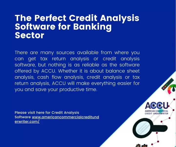the perfect credit analysis software for banking
