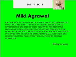 Mikiagrawal.com - Miki Agrawal