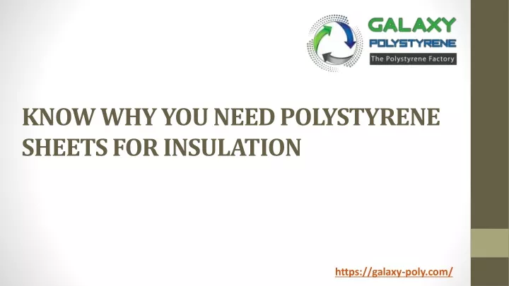 know why you need polystyrene sheets