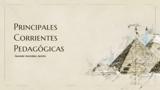 principales corrientes pedag gicas