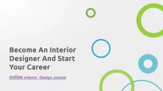 online interior design degree course