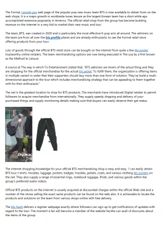 the formal i purple you web page of the popular