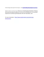 Android App Development Company - Get Android App Development services - slide 1