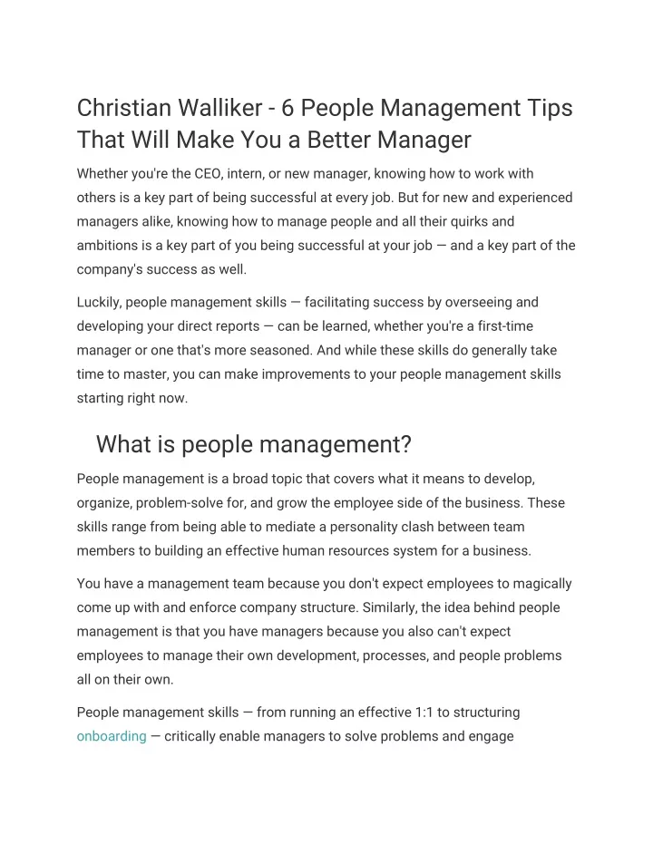 christian walliker 6 people management tips that