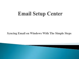 email setup center