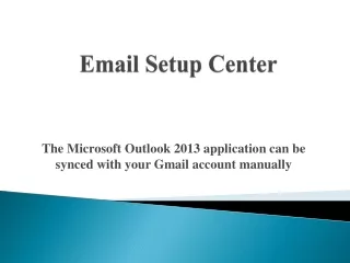 email setup center