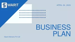 Business Plan for Startup in India