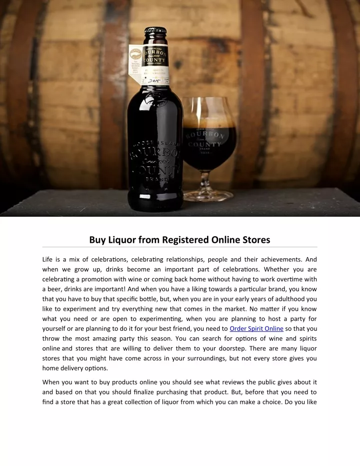 buy liquor from registered online stores