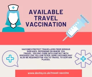 available travel vaccination