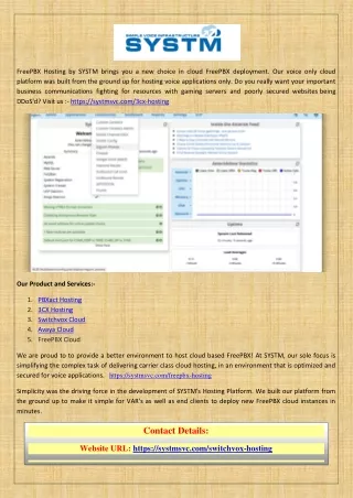 freepbx hosting by systm brings you a new choice