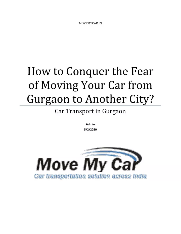 movemycar in