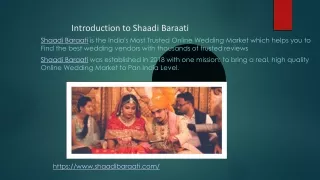 Shaadi Baraati | Premium Wedding Planner | India's Most Trusted Online Wedding Market