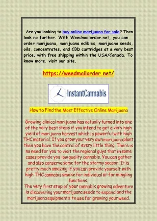 Buy Marijuana Online - Weed Mail Order