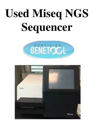 Used Miseq NGS Sequencer