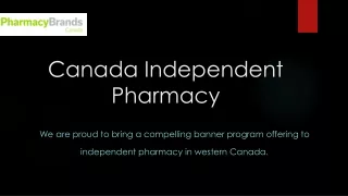 Independent Pharmacy in Western Canada