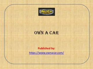 own a car