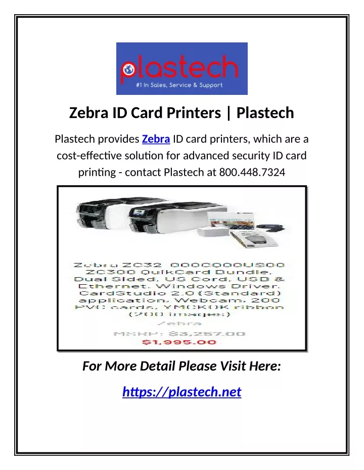 zebra id card printers plastech
