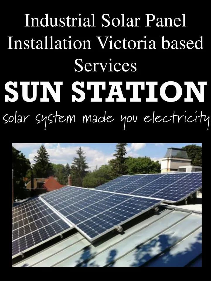 industrial solar panel installation victoria based services